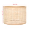 Rattan Lamp Shade Replacement Woven Basket Chandelier Vintage Hanging Table