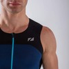 ZONE3 Men's Performance Culture Trisuit, Marl Navy/Black, L