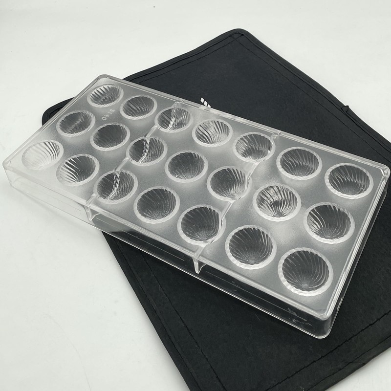 Polycarbonate 21 Cups Chocolate Bomb Mold Spiral Bullet Chocolate Bon