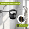 Curved Shower Curtain Rod， Adjustable 33-78 Inches Silver All Stainless
