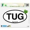 TUG Tug Hill New York Oval Vinyl Car Bumper Window Sticker 3" x 2"