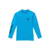 Volcom Men's Solid UPF 50+ Long Sleeve Rashguard, Tidal Blue,