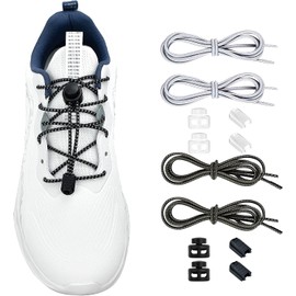 Agujetas Elasticas, Cordones para Tenis, Cordones sin Atar, Cordones Reflectantes para Zapatillas de Deporte, con Sistema de Cierre Rápido sin Atar, Talla Única para Niños y Adultos
