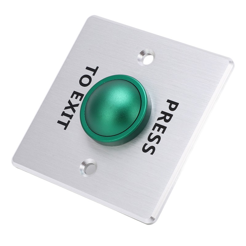 Door Release Button Stainless Steel 12‑24V Push to Exit NO