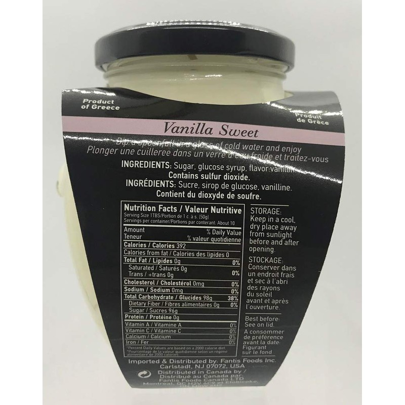 Monastiri Traditional Greek Vanilla Preserve, 500gr glass jar