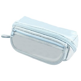 Large Pencil Case, Big Capacity Pen Case, Simple Pen Bag, Stationery Organizer 9-Layer Storage, Desk Aesthetic Pencil Pouch Expandable for Teenagers School Office Makeup (Blue)