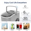 COWSAR Ice Maker Countertop, Portable Ice Machine with Self-Cleaning, 26.5lbs/24Hrs,