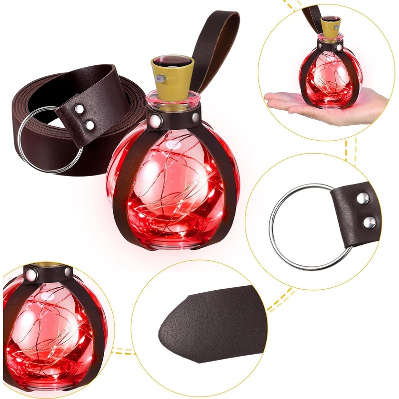 Geyoga - Botellas de poción de bruja para Halloween, con