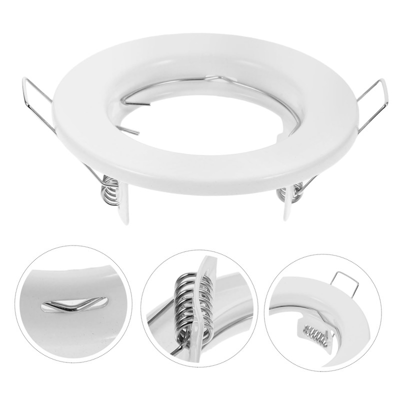 SHINEOFI Space-Saving Light Fitting 3pcs Mr16/gu10 Spotlight Fixtures Iron Trim