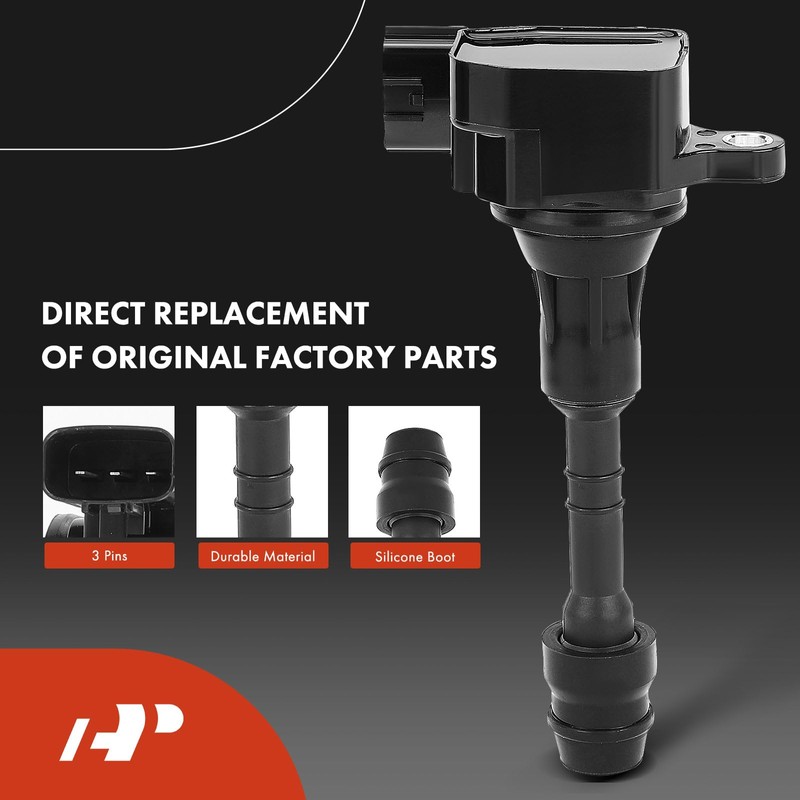 A-Premium Set of 6 Ignition Coil Pack and Iridium Spark