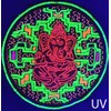 ImZauberwald Ganesha Ayahuasca Patch ~7inch Handmade DMT Shipibo Conibo UV