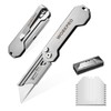 WORKPRO 2PCS EDC Folding Utility Knife, Mini Box Cutter with
