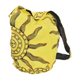 Mandala Crafts Hippie Bag - Boho Bag - Hobo Purse - Indie Style - Yellow, Large