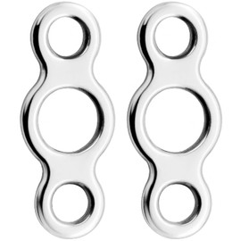 AMYSPORTS High Strength Solid Ring Fishing Stainless Steel Jigging Ring Remover Line Connector Solid Rings Fishing Saltwater Freshwater 25pcs 400lbs