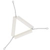 GLEAVI 10Pcs Ceramic Triangle Crucible Stand for Chemistry Experiments, Laboratory