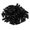 TA-VIGOR 200Pcs Rubber End Caps, 3mm ID Round Flexible Screw
