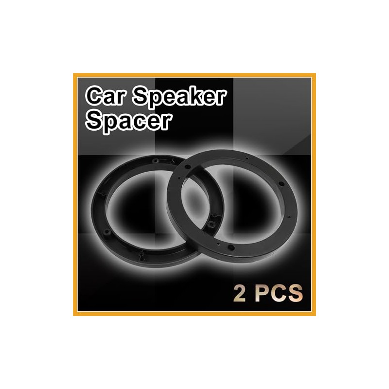 Partuto Auto Car Truck Black 6.5" Plastic Speaker Spacers 14mm