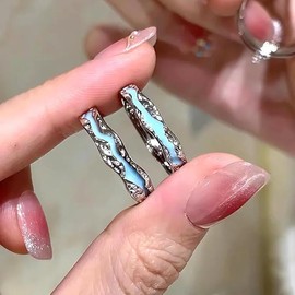 DivaGlamz Lymphatic Magtherapy Luminous Ring for Men Women, Adjustable Unclog Bloodstream and Lymph Nodes Torina Glow Rings for lovers Fashion gifts jewelry (Men's style)