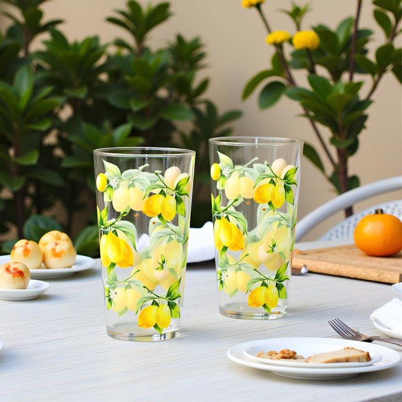 Reston Lloyd Calypso Basics Fresh Lemons 19 oz Acrylic Drinkware