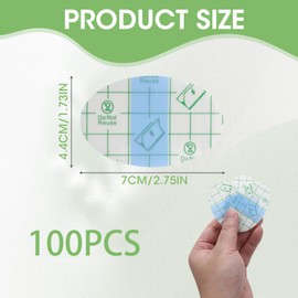 100pcs Ear Covers for Shower Waterproof Ear Stickers Clear Ear Patches Protection Earring Protectors Covers for Swimming Surfing Snorkeling Water Sports Breathable Ear Cover for Baby Kids Adults