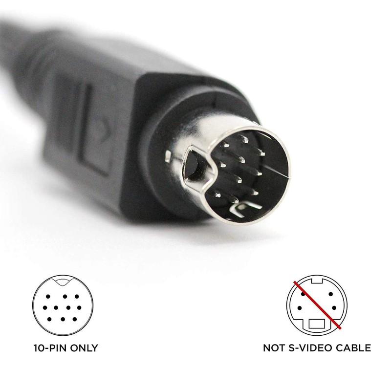 Computer Accessories DIREC TV 10 PIN Composite Video Cable AV