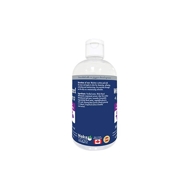 Naka Platinum WITCH HAZEL+ Aloe Vera BONUS SIZE 360 ml