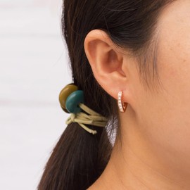 Philip Jones Rose Gold Plated Huggie Hoop Earrings Created with Zircondia® Crystals