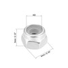 sourcing map M2 x 0.4mm Nylon Insert Hex Lock Nuts,