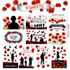 WIURGOHA Lest We Forget Window Stickers for Remembrance Day, 9