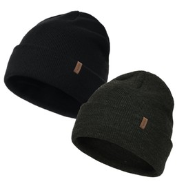 FURTALK Unisex Beanie for Men Women Cuffed Plain Skull Hat Winter Knit Cap Beanie