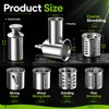 Stainless Steel Slicer Shredder Attachment for KitchenAid Stand Mixer
