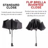 Conch Compact Travel Umbrella Windproof Auto Open Close Inverted Mini