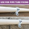 Swpeet 20Pcs 2"(50mm) Zinc Plated One Hole EMT Pipe Strap