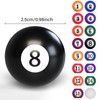 AccEncyc 2.5cm/0.98inch Mini Billiard Balls Set 16Pcs Children Mini Pool