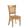 East West Furniture VAC-OAK-W Vancouver Kitchen Dining Chairs - Slat