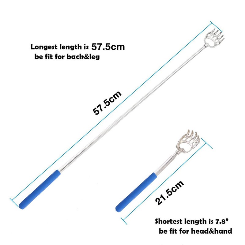 Bear Claw Telescopic Back Scratcher, Extendable Metal Claw Telescoping Backscratcher