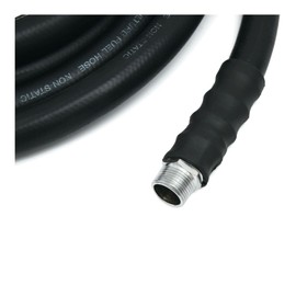 OIL SHIELD 3/4" x 14 ft Rubber Farm Fuel Transfer Hose with Static Wire - 2x Kink Resistance, Flexible to -30°F, Oil & Ozone Resistant, 100 PSI, Compatible with Electric Pumps