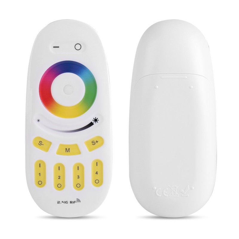 Ymiko RF LED Remote Control, RGBW Remote Control 2.4G 4-Zone
