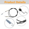 Lssapr 2 Pcs Shifter Cables 2-11082 Replacement for Chuck Wagon