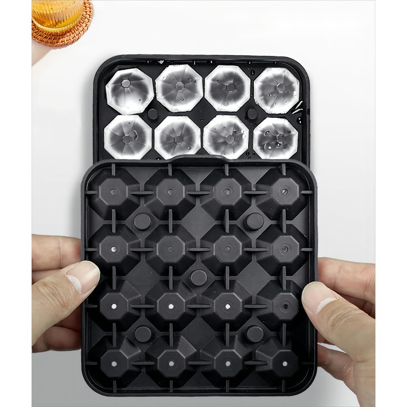 Gwindrise Tiny Diamond Ice Molds Fun Shapes, Silicone Mini Diamond-Shaped