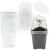 EBaokuup 10PCS Clear Plant Nursery Pots with Humidity Dome -