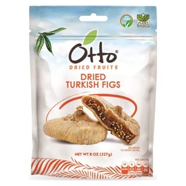 Otto Dried Fruits - Non-GMO Snack, Naturally Vegan Snack with No Added Sugar, Flavors or Preservatives (Pack of 1, Dried Turkish Figs)