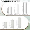 Shihanee Set of 3 Pillar Candles and 3 Glass Cylinder