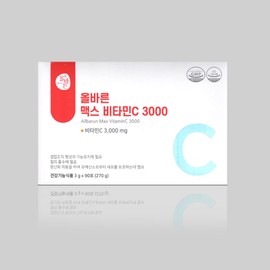 ALLBARUN Right Max Vitamin C 3000 3g x 90 packets / ALLBARUN 올바른 맥스 비타민C 3000 3g x 90포