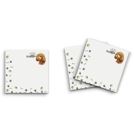 Butler in the Home Sticky Notes 3 Pack 3"x3" 50 Sheet Count Per Pad, Poodle, Cute Funny Memo Note Pads Stationery Journal Planner Paper