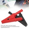 10pcs Electric Test Clip Brass Red Black 4mm/0.2in Hole 20mm/0.8in