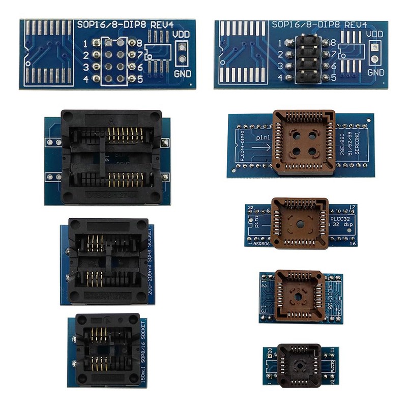 DollaTek T48 Mini Pro Universal USB Programmer with 10 Adapters