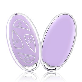 OFFCURVE Key Fob Cover for Hyundai Special Key Fob Case Cover Holder for Hyundai Ioniq 6 Grandeur GN7 KONA 2023 2024 Smart 7 Buttons Key Fob Accessories, Purple
