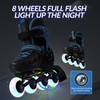 SUPER YOUNGSTER Adjustable Inline Skates for Boys Girls Ages 4-12
