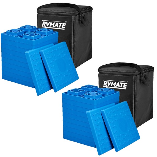 RVMATE RVMATE RV Leveling Blocks 24 Pack, Heavy Duty Camper